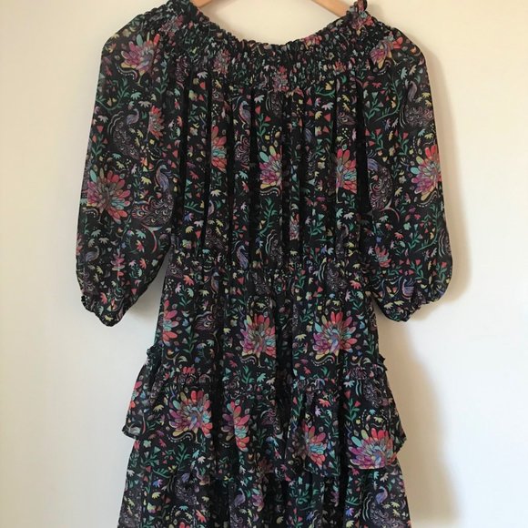 FRENCH CONNECTION Peacock Tiered Dress - Picture 4 of 4